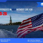 International student reviewing a list of top US universities offering MS admissions without GRE for 2025–26
